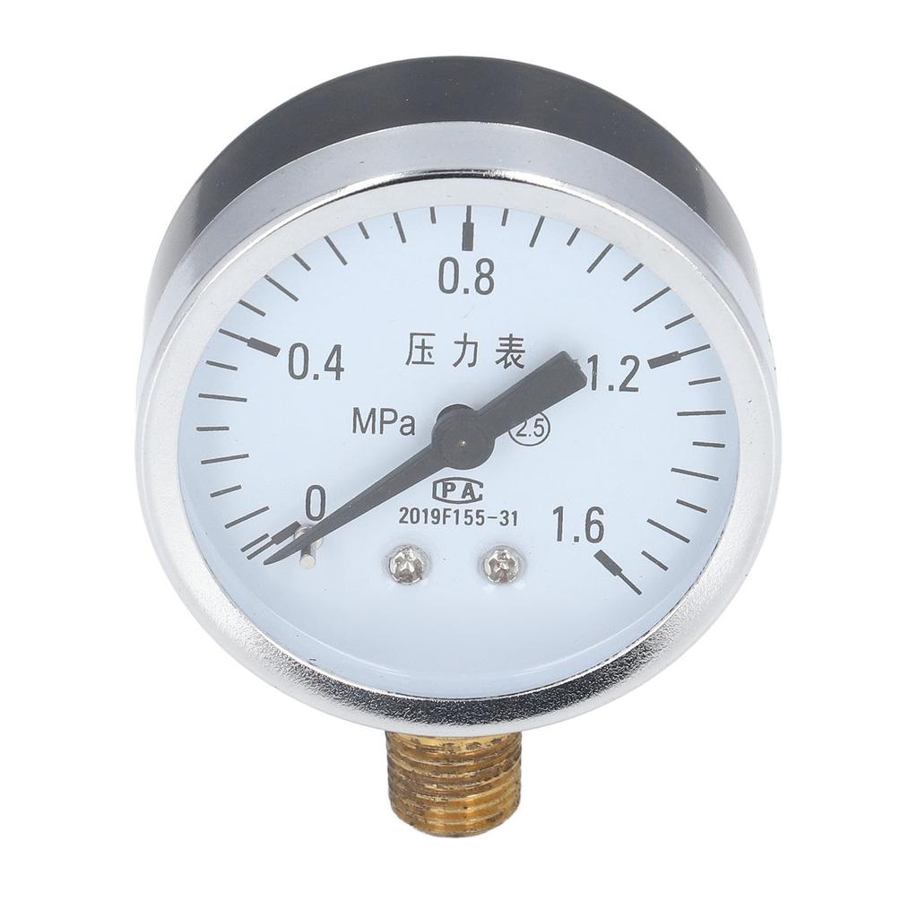 Pressure Gauge 1 4 NPT Transparent Dial Accuracy Level 2.5 Pressure Gauge with Stainless Steel Housing for Air Pressure