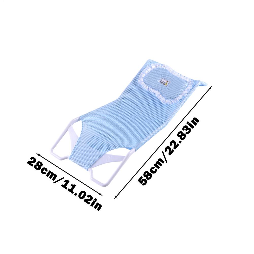Baby Bath Support Net Bathing Bracket Shower Cushion Comfortable Mat Pad Bathroom Support For 0-6 Months Old Children Girls Boys
