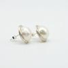 Pearl Earrings Natural White Baroque Pearl Silver Earrings Handmade Silver Braided Design Earrings Ladies Earrings Free Shipping