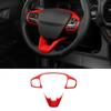 Red Steering Wheel Moulding Frame Cover Trim Bezels For Ford Bronco Sport +