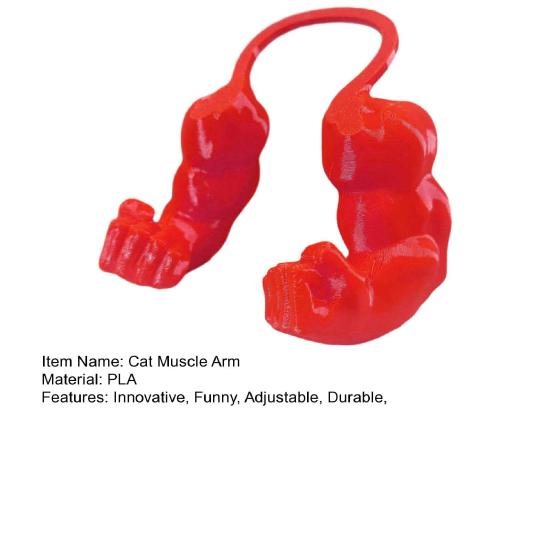 Gatto Muscolo Braccio Stampato in 3D Cosplay Supereroe Gatto Collo Braccio con Muscolo per Gattino Gatto Accessori Costume Halloween