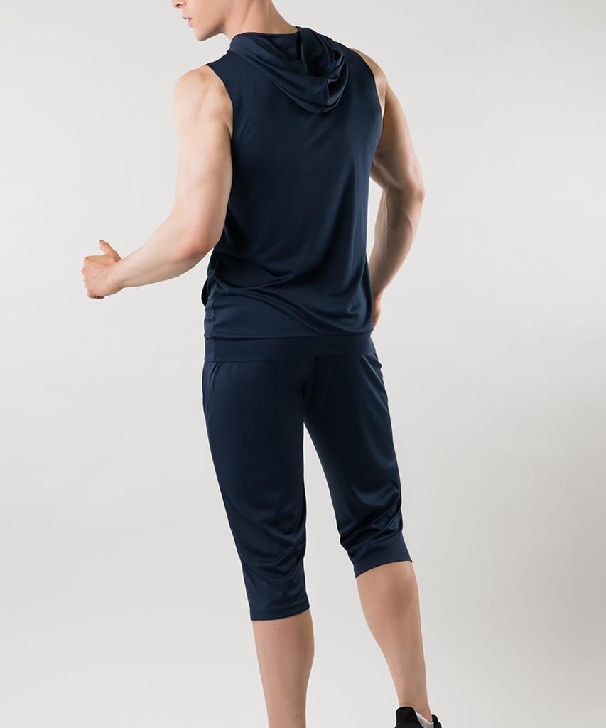 ARMEDES [2Pack] Men'S Functional Sleeveless Training Hoodie Ar-93 (A Type)
