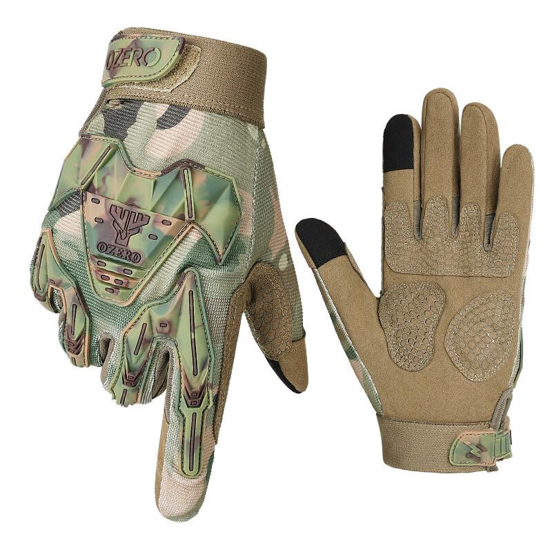 OLOMM Full Finger Camouflage Tactical Gloves M-XL