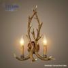 American Retro Deer Head Wall Lamp - Creative Resin Antlers for Restaurants and Bars