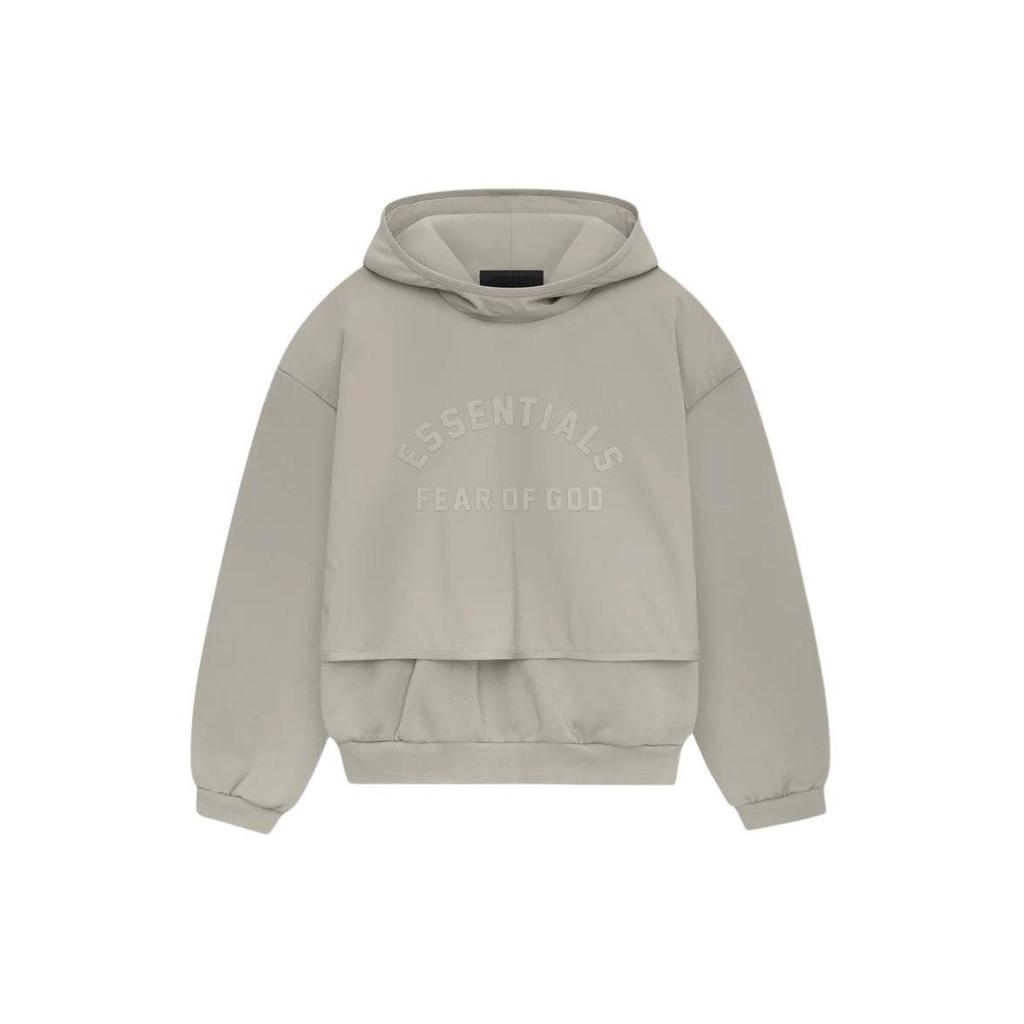 Fear of God Essentials SS24 Nylon Fleece Hooded Sweater 'Seal/Seal' Unisex 202SP244325F