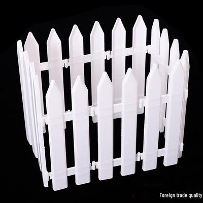 White Plastic Christmas Tree and Garden Fence Decoration