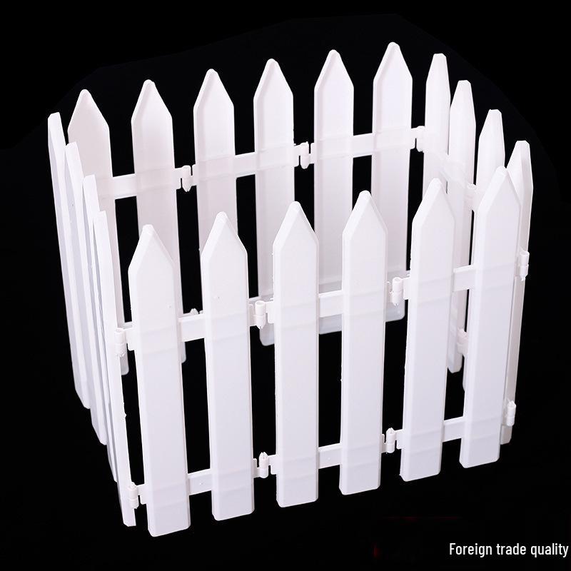 

White Plastic Christmas Tree and Garden Fence Decoration