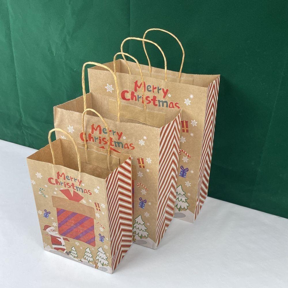 Cookies Snack Party Decoration Xmas Christmas Decorations Handle Bag Gift Bags Christmas Ornament