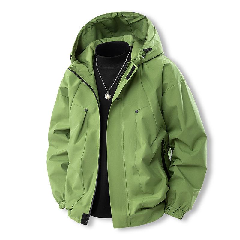 Spring and Autumn Jacket, Men's Thin Jacket Women's Waterproof Windbreakers, Outdoor Mountaineering Robes, Stormtroopers, Embroidered Jacket