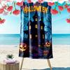 Spooky Haunted Elegance. Print Beach Towel, Quick Drying, Suitable for Travel, Outdoor Sports, Jogging, the Beach and Swimming, Gift