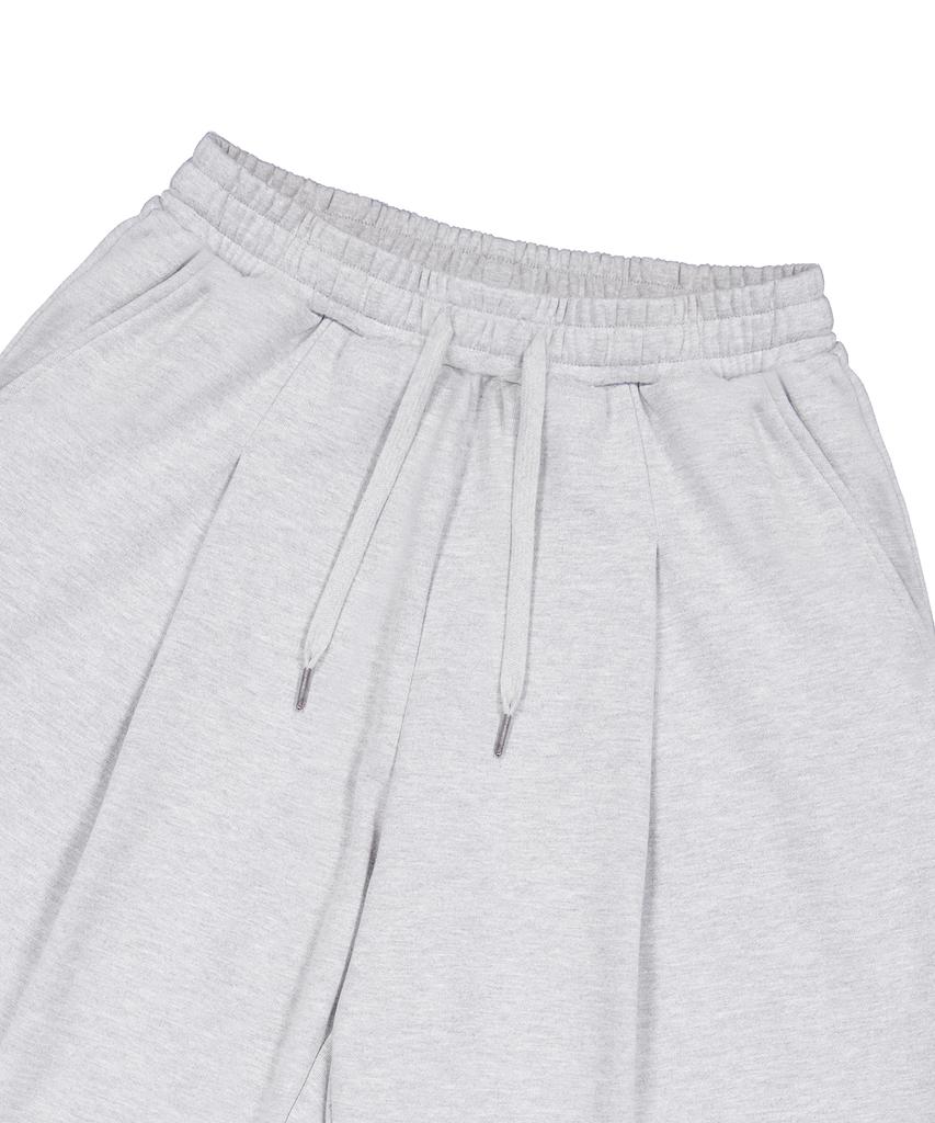 STANDARDERROR [Four Seasons] 87-Stan274 Single-Pleat Wide Loose Fit Bermuda Sweatpants (3 Colors)