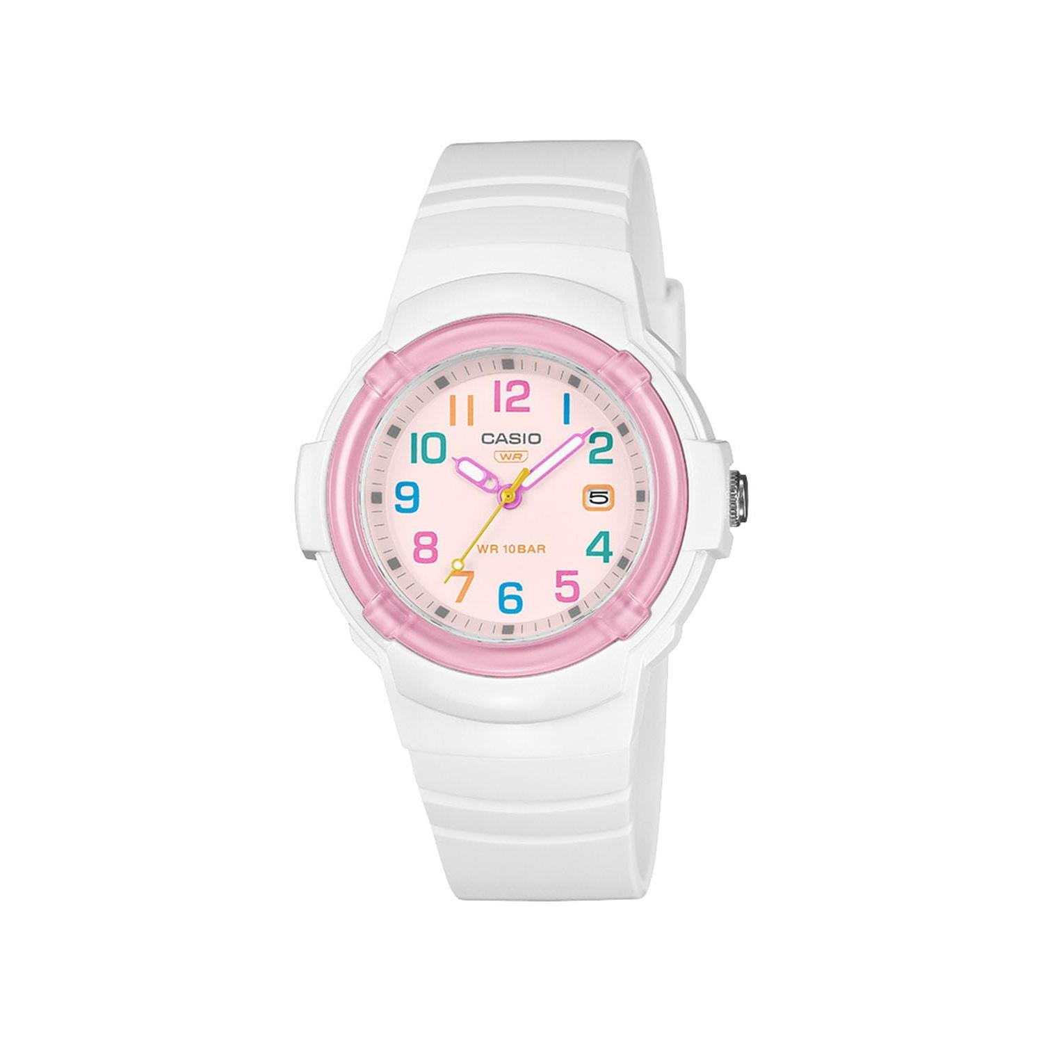 

[Casio] Women s Wristwatch Casio Collection, Eco-Friendly Materials, Japanese Model, LX-800H-7A1JF, White/Pink
