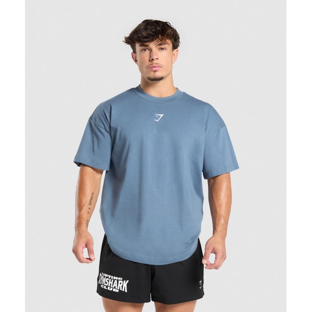 

Gymshark Build Your Legacy Graphic T shirT Faded Blue a1c3T Ucmg S