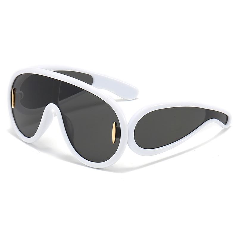 Y2K Vintage Oversized Pilot Sunglasses UV400 Fashion Mirror Shades Trendy Punk Cool Sun Glasses For Women Men