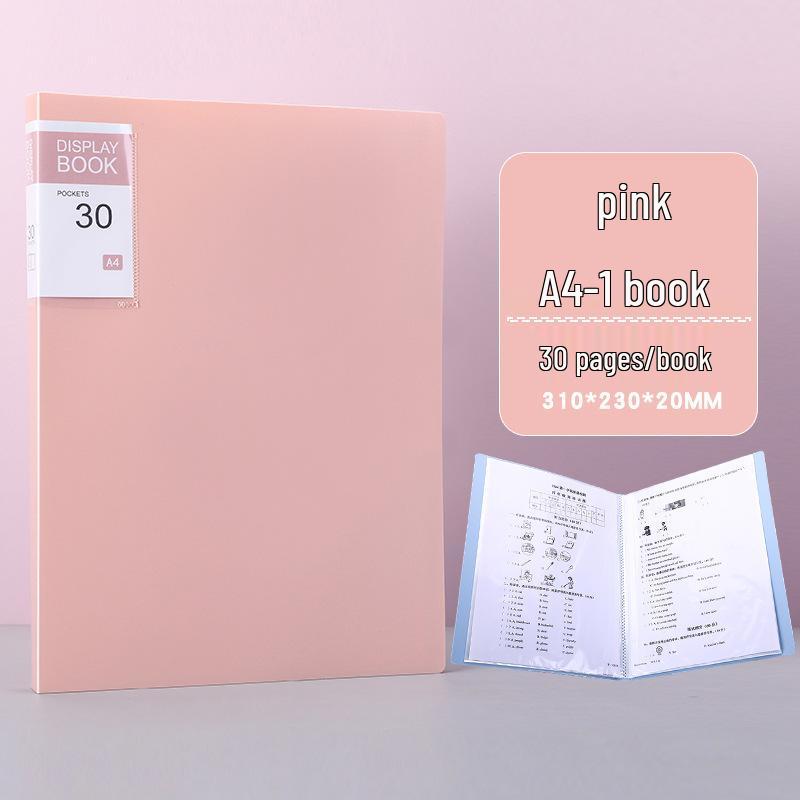 Öğrenciler için A4 Şeffaf Çok Katmanlı Belge Tutucu Halka Defter