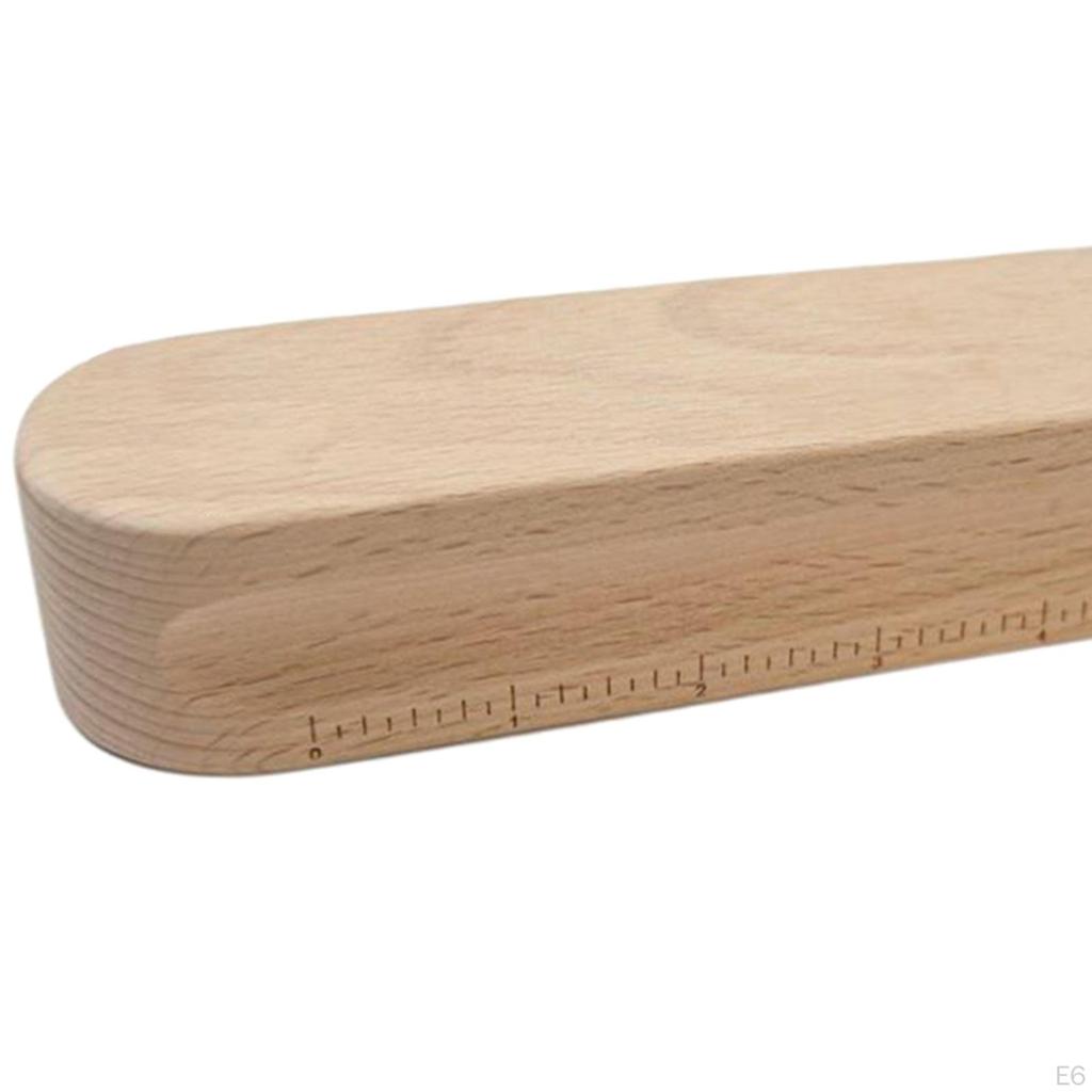 Beech Wood Tailors Clapper Steam Point Pressing Large Sewing Tool Double-side Grooved for