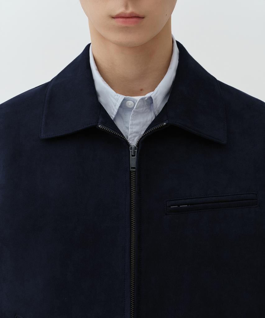 Musinsa Standard Synthetic Suede Work Jacket [Dark Navy]