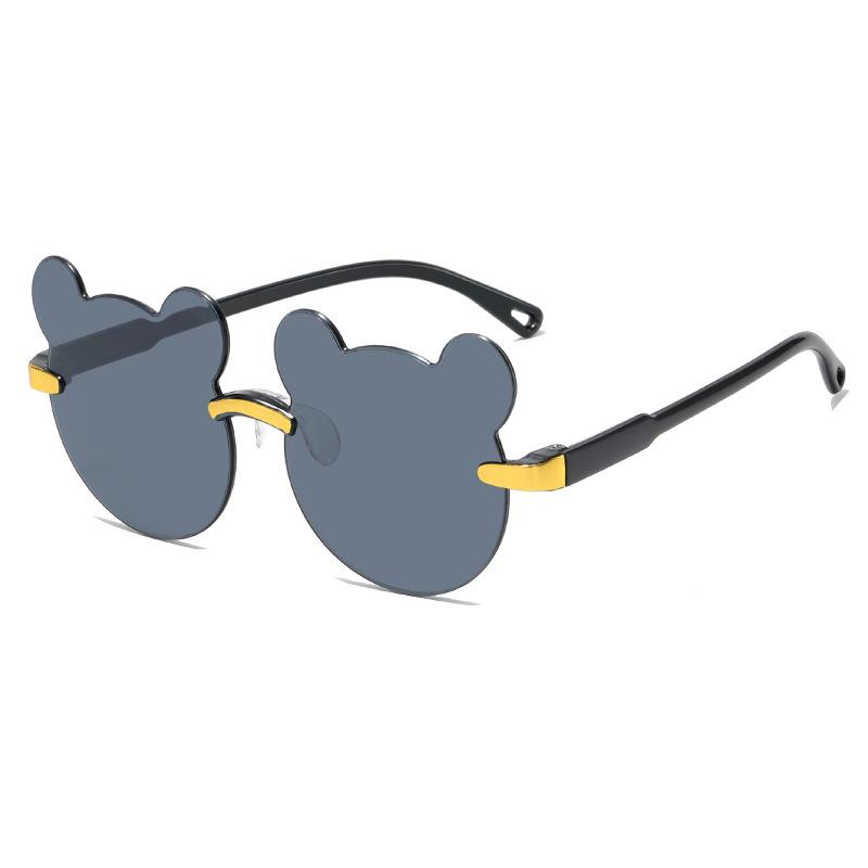 Children's glasses sunglasses UV protection boys and girls fashion cute baby bear ears sunglasses shape photo