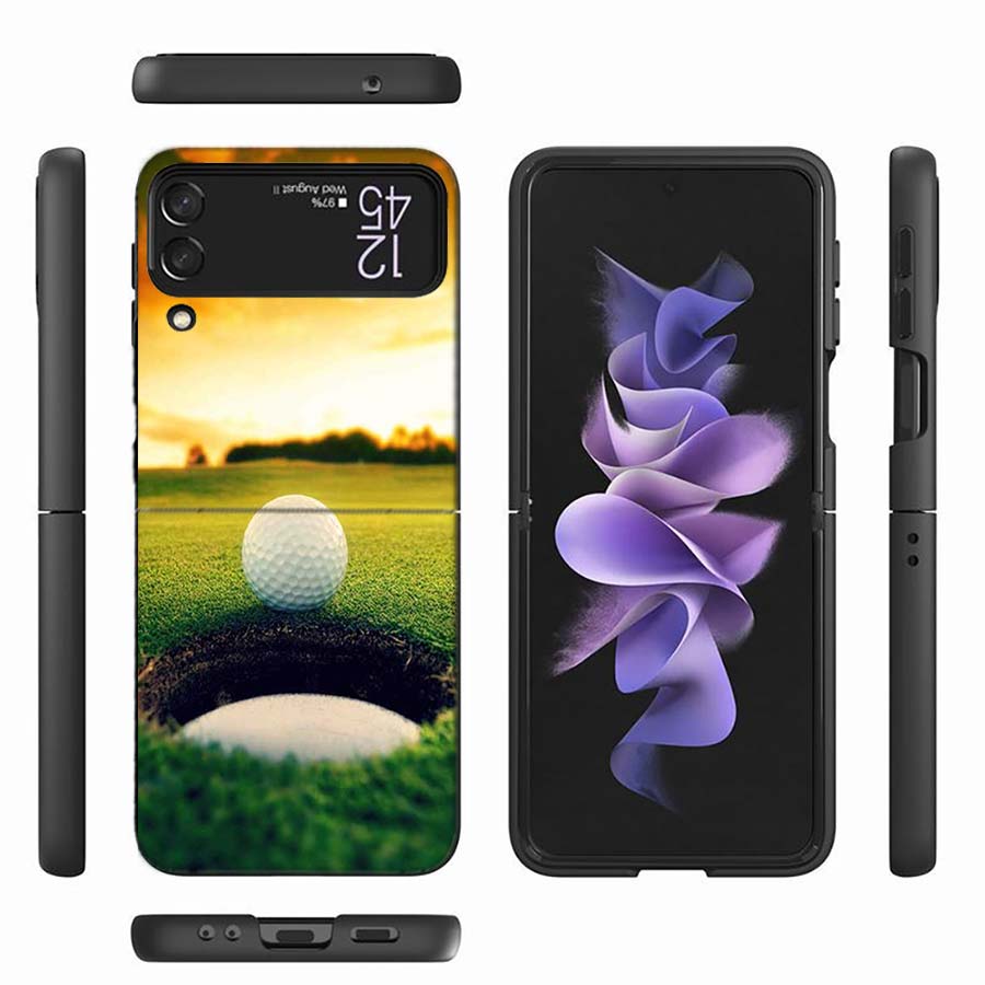 Leisure Advanced Sports Golf Phone Case For Samsung Z Flip 6 7 5G Z Flip 5 Galaxy Z Flip 3 4 5G ZFlip Shockproof Hard Cover TPU