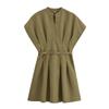 Fashion Style 2024 Summer New Women's Clothing Stylish Easiest for Match Pleated Waist Short Dress 8761298