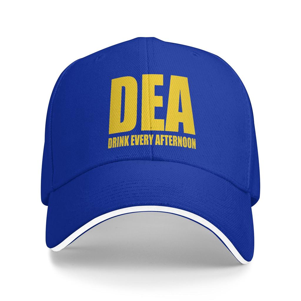 DEA Drink Every Afternoon Baseball Cap  Fitted Retro Hip Hop Hats Summer Couple Women Hiking Fishing Baseball Caps
