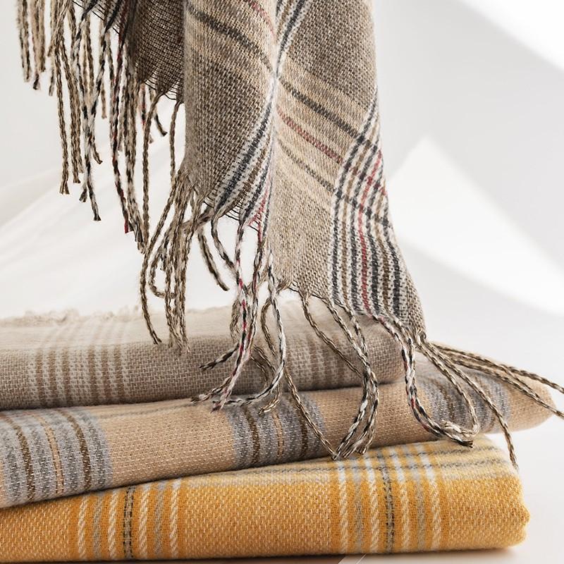 European and American Street Imitation Cashmere Scarf Fashionable Commuting Scarf for Women Simple and Versatile Scarf Warm Shawl