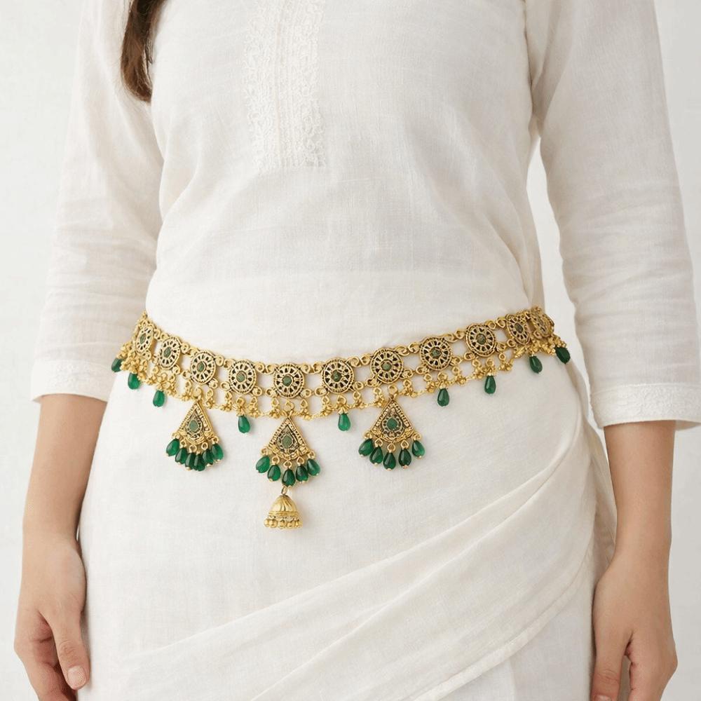 Beads Ethnic Style Belt Bell Pendant Body Chain Versatile Tassel Belly Chain  Dress Ornament