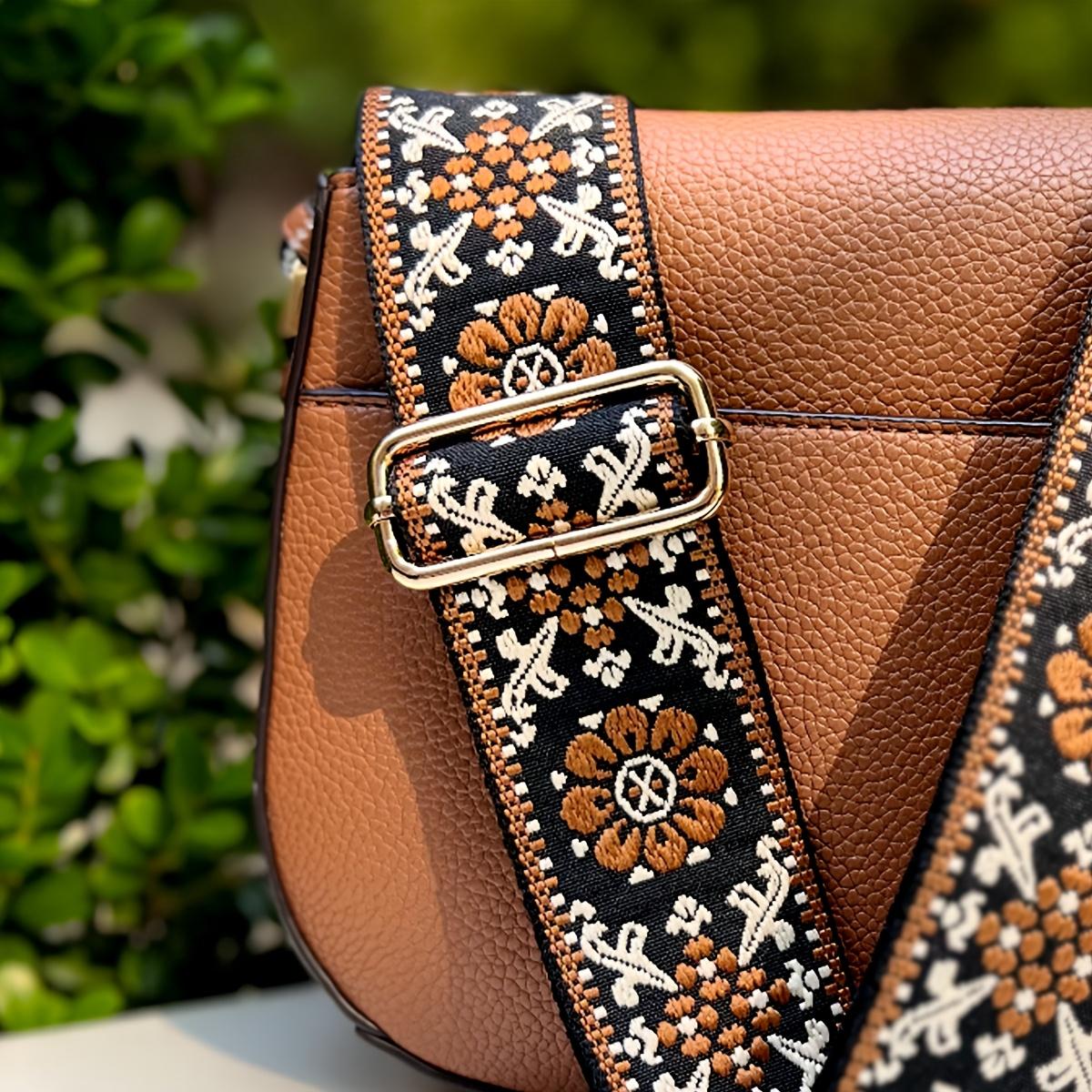 

3,8 см Широкий Съемный регулируемый плечевой ремень с ретро-узором, для сумки кроссбоди, сумки-тоут, дорожной сумки, поясной сумки, сменный ремень для камеры