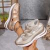Baotou Perforated Large-sized Sponge Cake Thick-soled Velcro Shoes