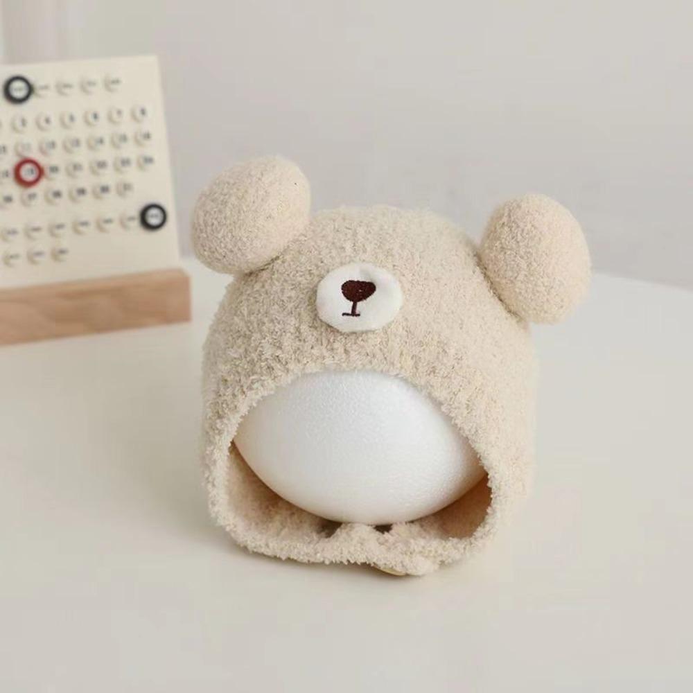 Cute Bear Warmer Plush Pullover Hat New Bonnet Caps  Outdoor