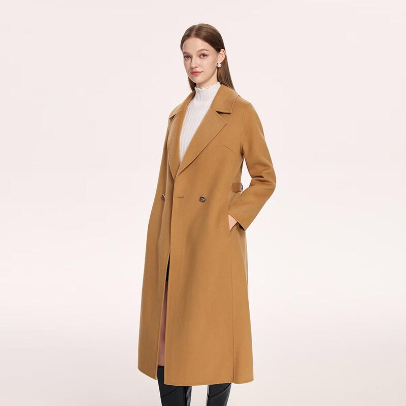 FivePlus Women's Double-breasted Wool Blend Coat