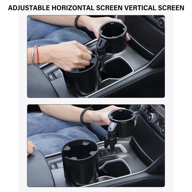 Auto-Innenzubehör Universeller Getränkehalter Auto-Wasserbecherhalter Erweiterbare Basis Doppelter Auto-Becherhalter-Expander