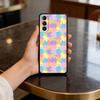 Autism Support Puzzle Pattern Phone Case For Samsung S25,24,23,22,30,21,10,9,Ultra,Plus,Lite,FE,4,5 G Soft Black Case