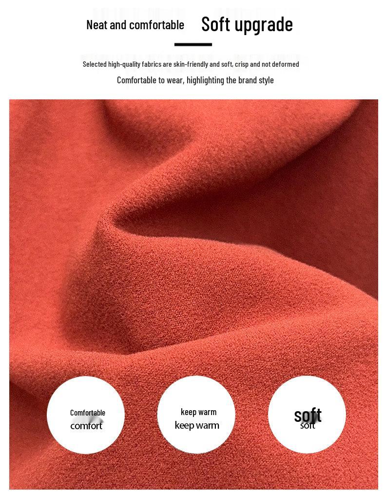 Woodpecker Men's Double-Sided Velvet Half-Zip Warm Base Layer T-Shirt