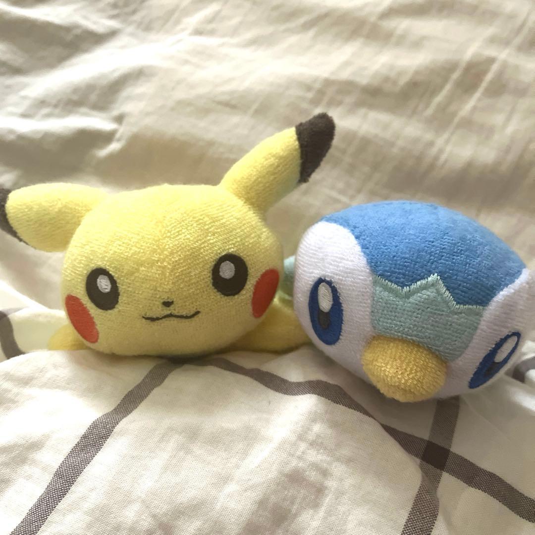 Pokemon Washable Plush Pikachu Piplup Pokemon Center Limited