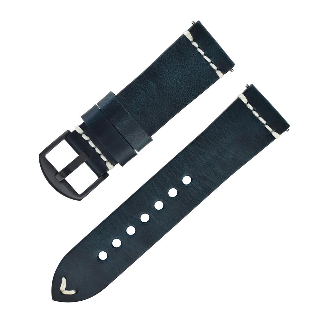 Burst Pattern Retro Color-Changing Leather Strap Buckle, Suitable For Green Water Ghost Xicheng, First Layer Oil Wax Leather Strap