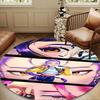 Kpop Cartoon Round Rug for Livingroom,Bedroom, Palyroom, Chair Rug, Area Rug, Circle Carpet, Large Size Fan Christmas Gift