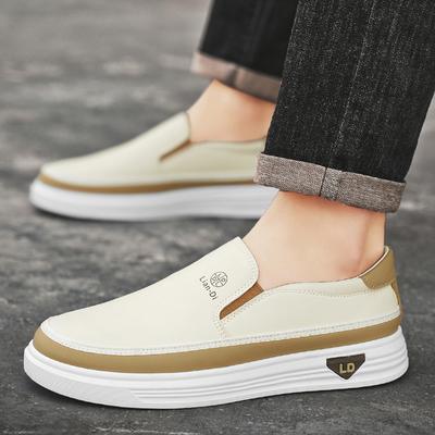 Plus Size Men's Soybean Shoes Breathable Casual Lefebvre Shoes Fashion Leather Shoes Trend Men's Shoes Comfortable Trendy Minimalist Versatile Shoes
