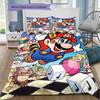 Super Mario All-Stars Bedding Set, 1 Duvet Cover & 2 Pillowcases, Home Decor, Perfect Gift for Game Fans