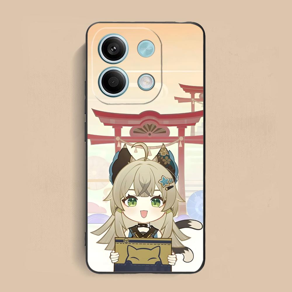 

Game GI Kirara Mobile Phone Case for Xiaomi Redmi 15 14 13 12 A5 3 2 1 C Plus 4G 5G Colorful Printing Cover Luxury Cover Pretty Redmi A1+