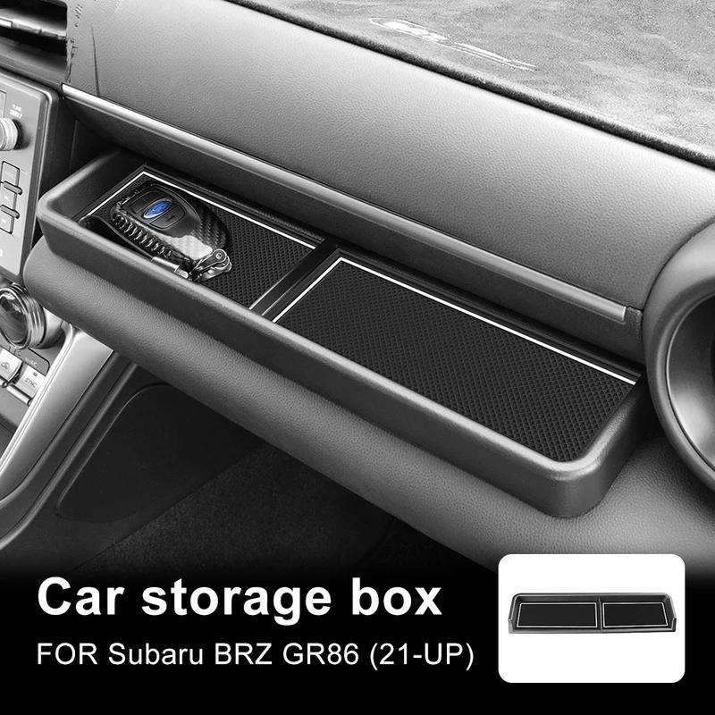 KUNGKIC For Subaru BRZ Toyota GR86 2021-2023 2024 2025 Co-Pilot Glove Box Storage Tidying Phone Organizer RHD LHD Accessories.