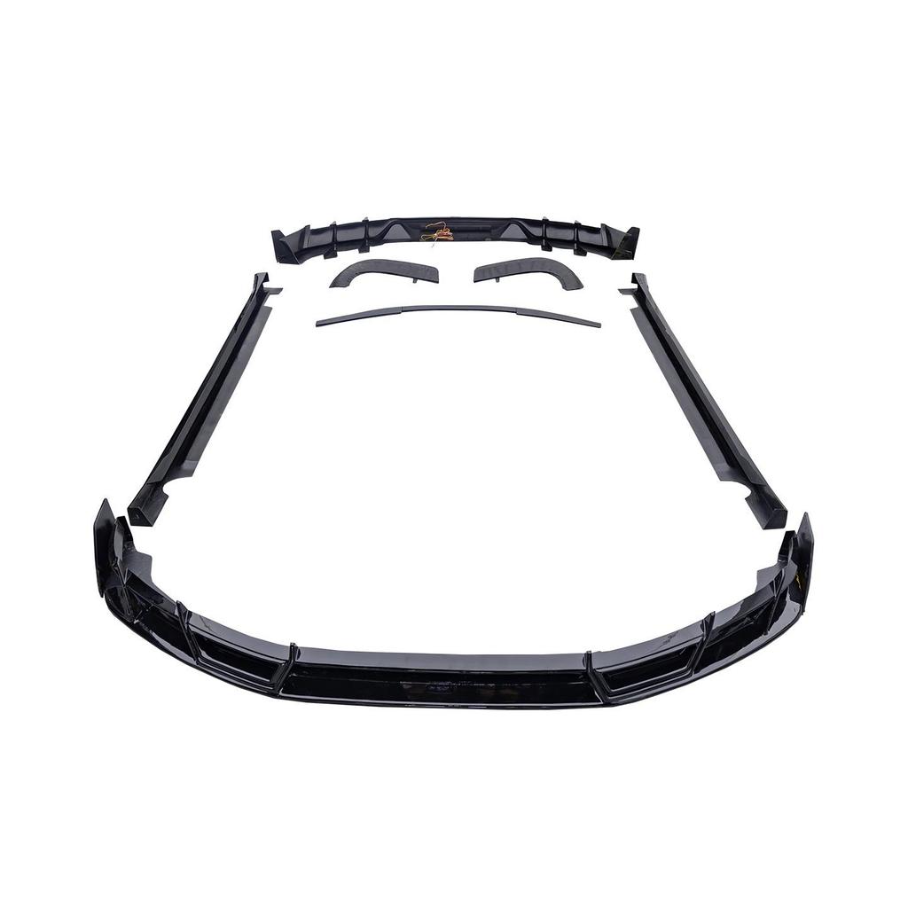 YU7 CMST Style Full Body Kit: Front Lip, Rear Lip, Side Skirts & Tail Wing in Bright Black ABS