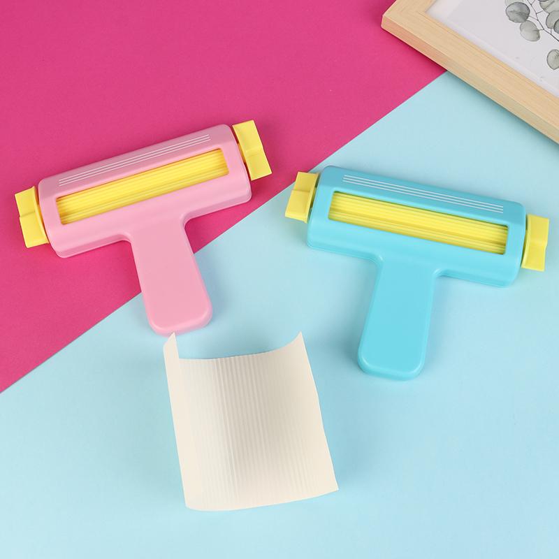 Rullo Testurizzato a Linea Retta Carta per Artigianato Embosser Strumento Ondulatore per Carta per Fai da Te Artistiche Artigianato Scrapbooking