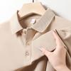 Summer New Solid Color Thin POLO Shirt Men's Business Casual Lapel T-shirt Men's Tops