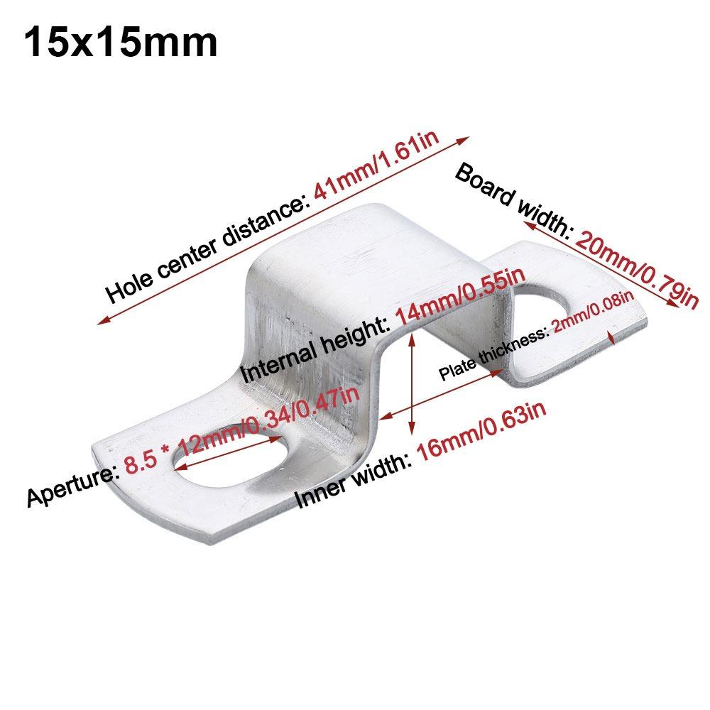 M-shaped U-shaped Square Rectangle Ohm Tube Card Saddle Clip Throat Hoop Horseback Hose Clamp  Tube