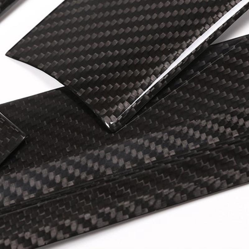 Authentic Carbon Fiber Middle Console Dashboard Strip Trim Stickers Replacement Parts Accessories For Cayenne 2018-