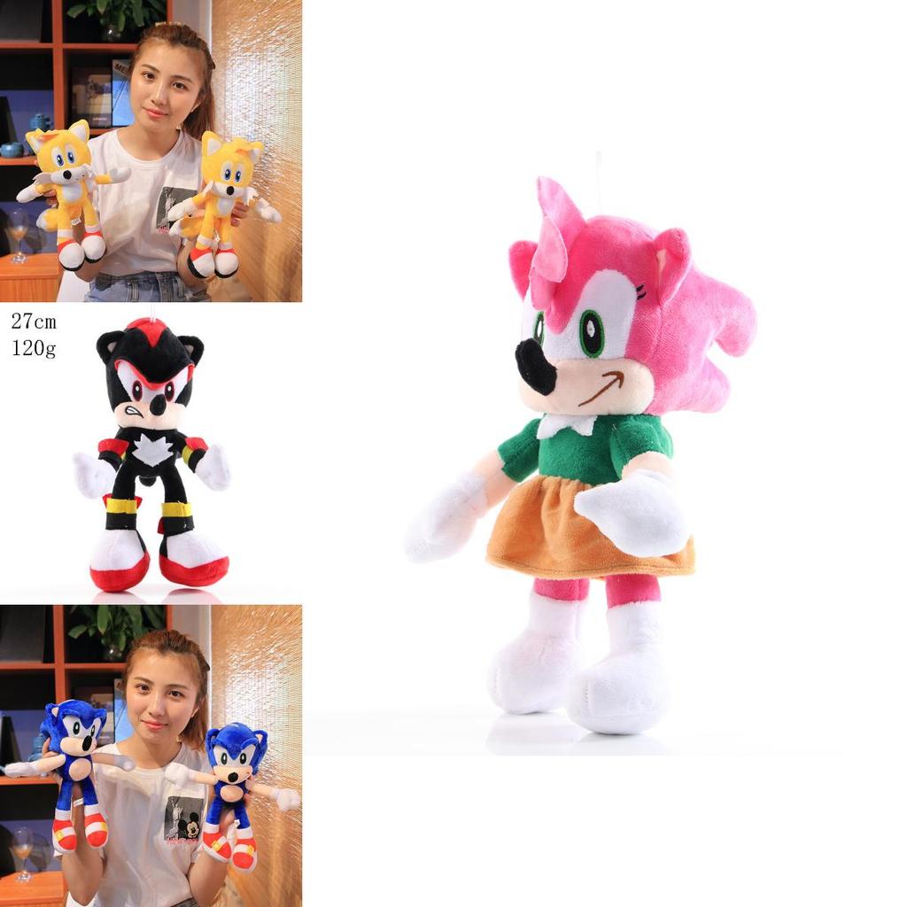 Entzückendes 28cm Sonic The Hedgehog Shadow Amy Rose Knuckle Tail Plüschtier für alle Altersgruppen