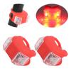 2pcs LED Bicycle Light Front Tail Safety Warning Colorful Lamp 3 Lighting Modes Waterproof Cycling EquipmentRed