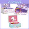 Unicorn Children's Music Box Jewelry Organizer New Year Birthday Gift Multifunctional Ce Certified