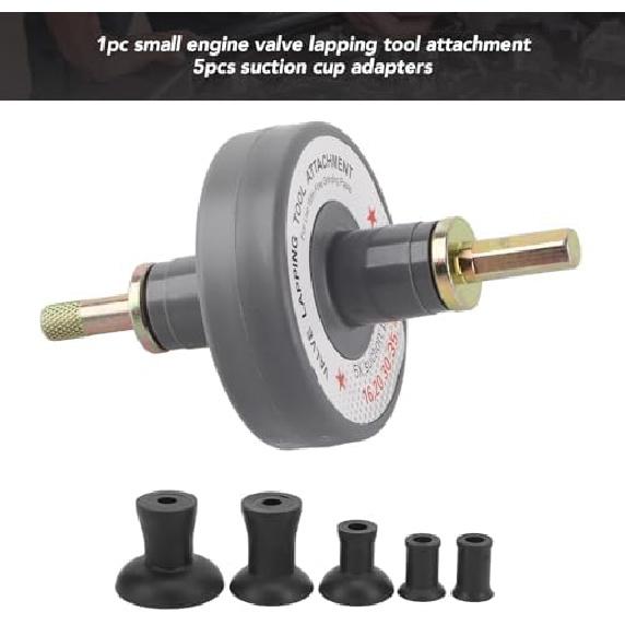 Zerone Valve Lapping Tool Attachment with 5 Suction Plates 1000rpm To 1250rpm Universal for Grinding Small Engine Kit Lapper Car Repair Kit